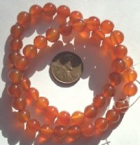 16 inch strand 8mm Round Carnelian Beads